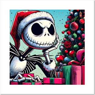 Elevate Your Holidays: Unique Jack Skellington Christmas Art for a Whimsical Celebration! Posters and Art